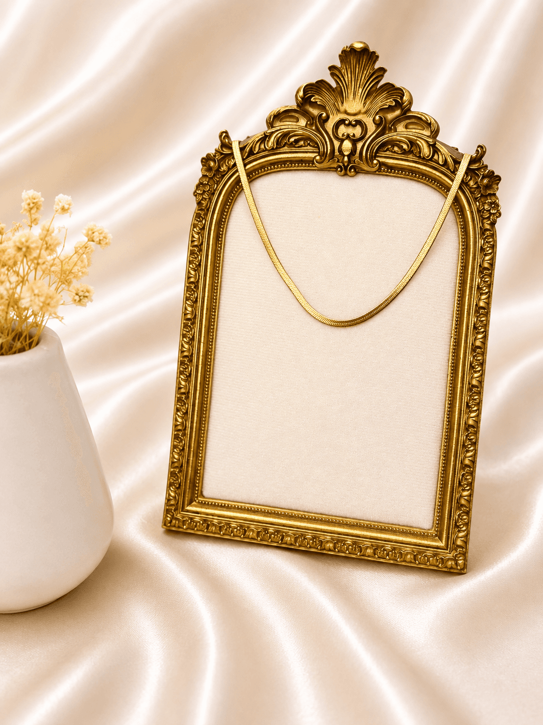 Collier Chaine Serpent Plate Dore — bijou en acier inoxydable, Aurelia Jewelry House