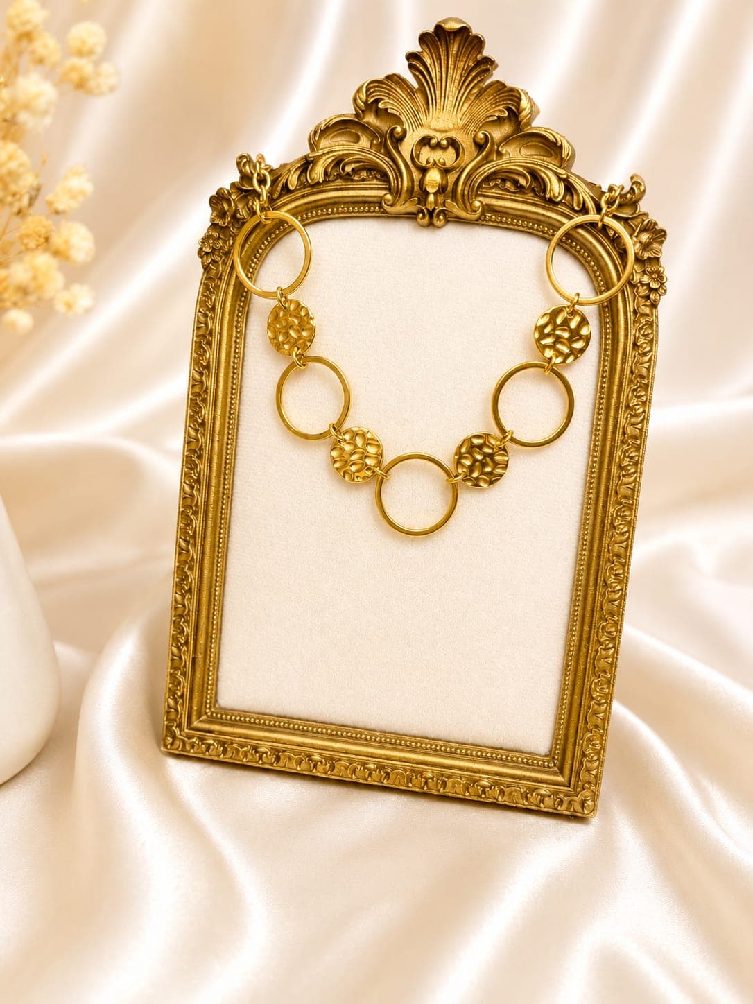Collier Maillons Ronds Boules Dore — bijou en acier inoxydable, Aurelia Jewelry House