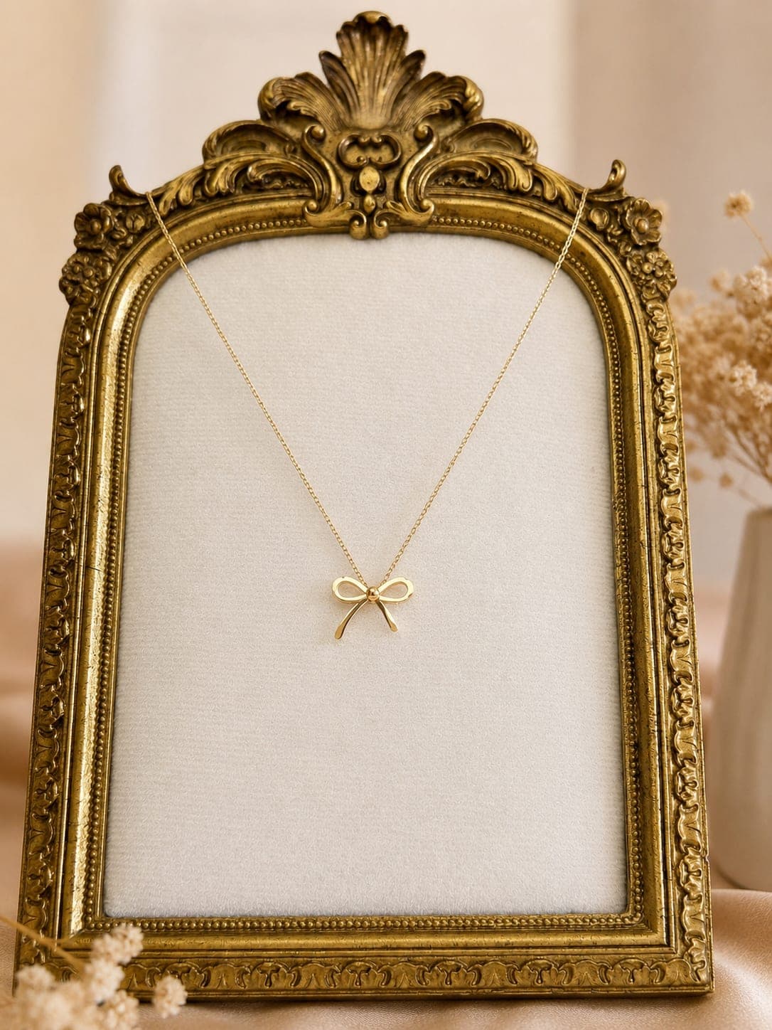 Collier Noeud Dore — bijou en acier inoxydable, Aurelia Jewelry House