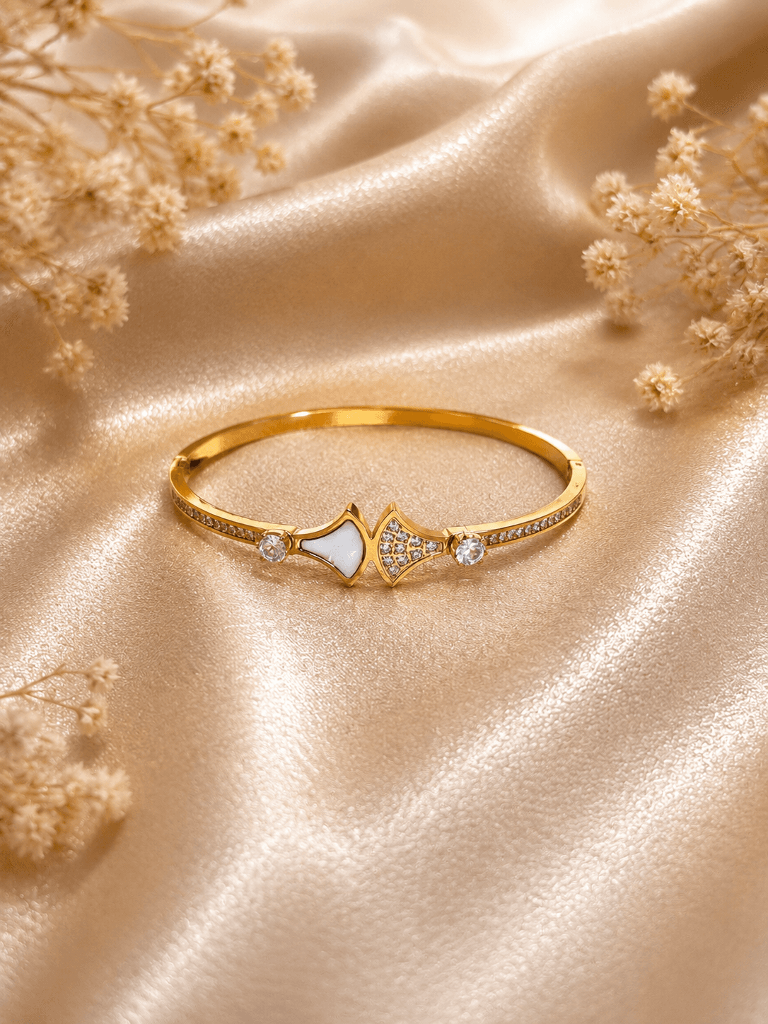 Bracelet Jonc Eventail Cristal