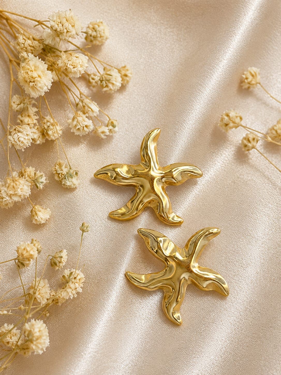 Boucles Etoile Lisse — bijou en acier inoxydable, Aurelia Jewelry House